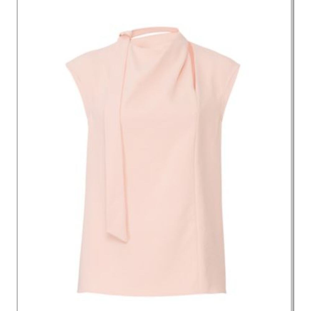 Tibi Mockneck Cap Sleeve Top Size 4
